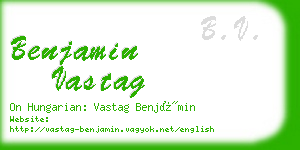 benjamin vastag business card